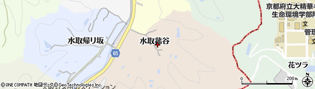 京都府京田辺市水取菰谷周辺の地図