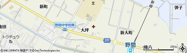 愛知県美浜町（知多郡）野間（大坪）周辺の地図