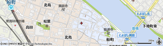 愛知県豊橋市船町221周辺の地図