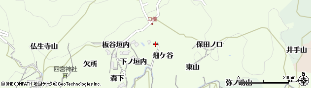 京都府木津川市加茂町例幣畑ケ谷周辺の地図