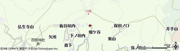 京都府木津川市加茂町例幣（畑ケ谷）周辺の地図