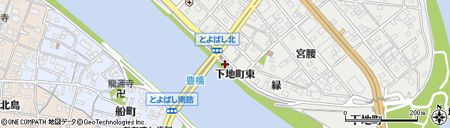 愛知県豊橋市下地町（東）周辺の地図