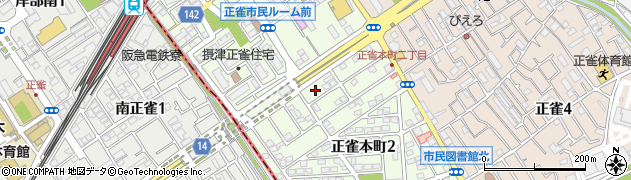 大阪府摂津市正雀本町周辺の地図