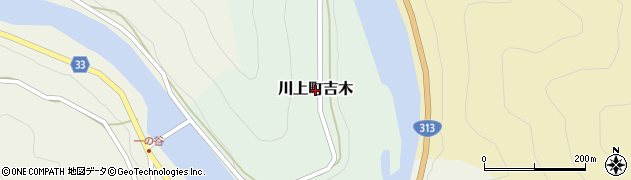 岡山県高梁市川上町吉木周辺の地図