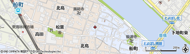 愛知県豊橋市船町214周辺の地図