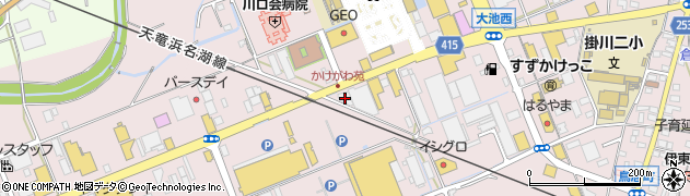 静岡県掛川市大池2879周辺の地図