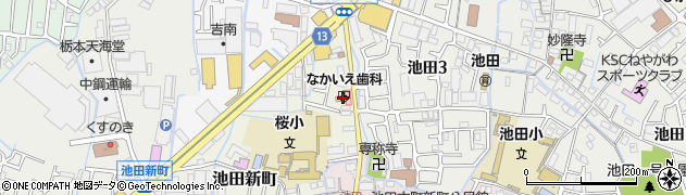 DSガネーシャ池田新町周辺の地図