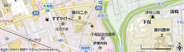 静岡県掛川市大池373周辺の地図