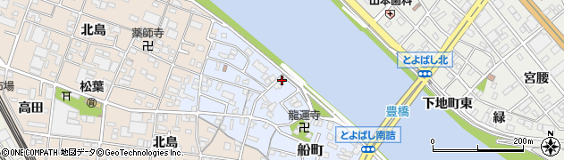 愛知県豊橋市船町125周辺の地図