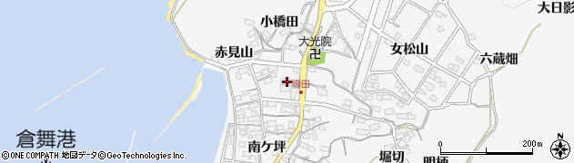 愛知県蒲郡市西浦町赤浜16周辺の地図