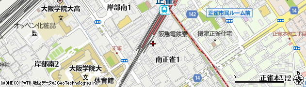 ＧＳパーク阪急正雀駐車場周辺の地図