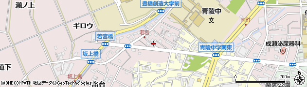 愛知県豊橋市牛川町郷中周辺の地図