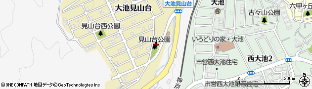 大池見山台南公園周辺の地図