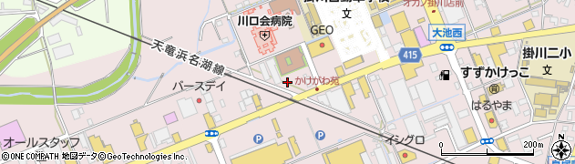静岡県掛川市大池641周辺の地図