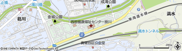 静岡県西部保健所掛川支所　衛生担当周辺の地図