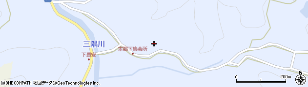 島根県浜田市弥栄町長安本郷周辺の地図