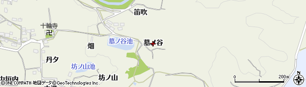京都府木津川市山城町平尾（墓ノ谷）周辺の地図