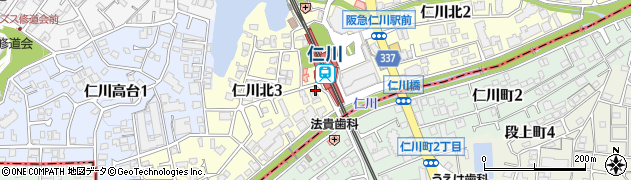 川人歯科医院周辺の地図