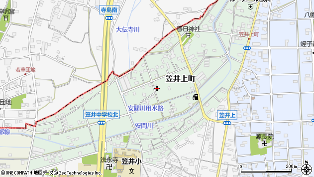 〒431-3106 静岡県浜松市中央区笠井上町の地図