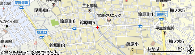 兵庫県伊丹市鈴原町周辺の地図