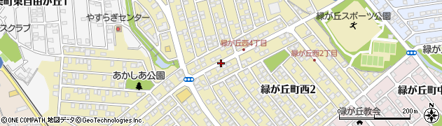 兵庫県三木市緑が丘町西周辺の地図