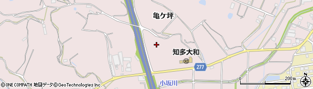 愛知県美浜町（知多郡）河和（亀ケ坪）周辺の地図