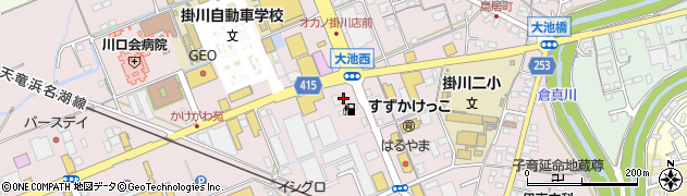 静岡県掛川市大池2892周辺の地図