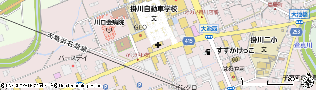 静岡県掛川市大池633周辺の地図