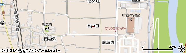 京都府精華町（相楽郡）下狛（木戸口）周辺の地図