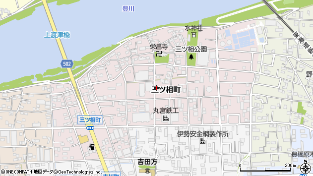 〒441-8008 愛知県豊橋市三ツ相町の地図