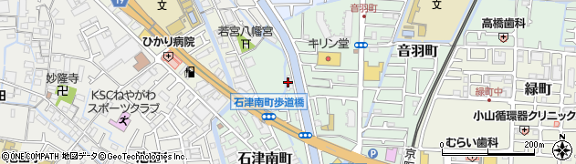 大阪府寝屋川市石津南町周辺の地図