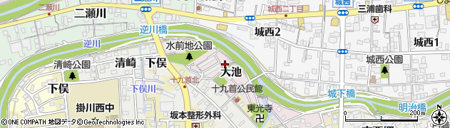 静岡県掛川市大池1474周辺の地図
