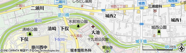 静岡県掛川市大池1479周辺の地図
