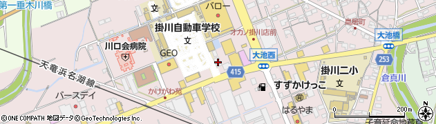静岡県掛川市大池629周辺の地図