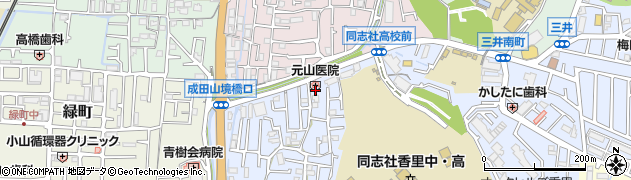 元山医院周辺の地図