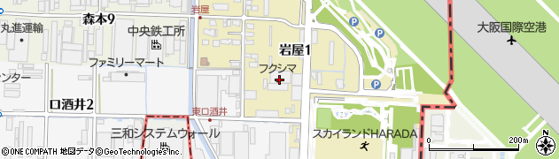 福島工業伊丹事業所周辺の地図