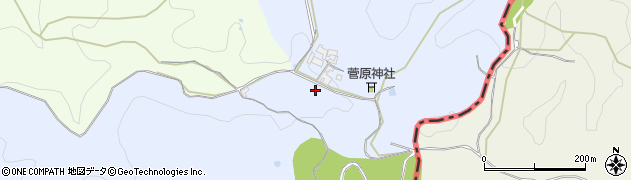 大阪府交野市傍示周辺の地図