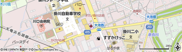 静岡県掛川市大池624周辺の地図