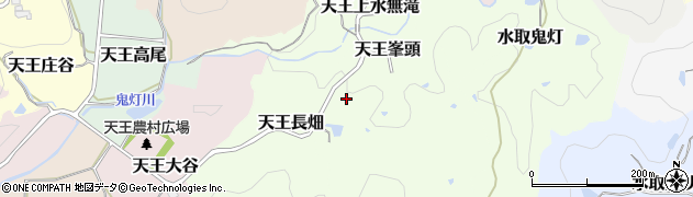 京都府京田辺市天王峯頭周辺の地図