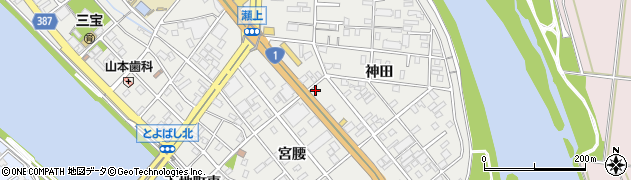 初田防災設備株式会社　豊橋営業所周辺の地図