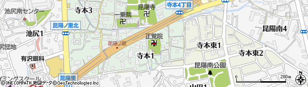 正覚院周辺の地図