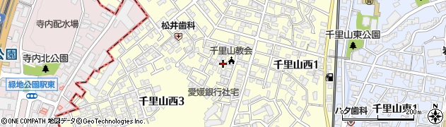 日本キリスト改革派千里山教会周辺の地図
