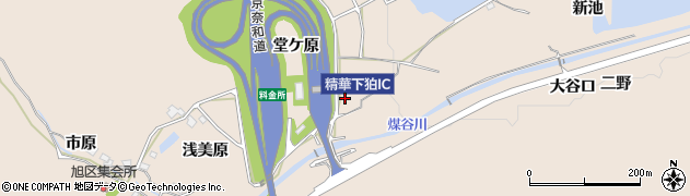 京都府精華町（相楽郡）下狛（堂ケ原）周辺の地図