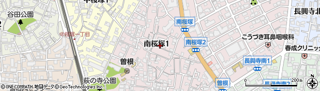 大阪府豊中市南桜塚1丁目周辺の地図