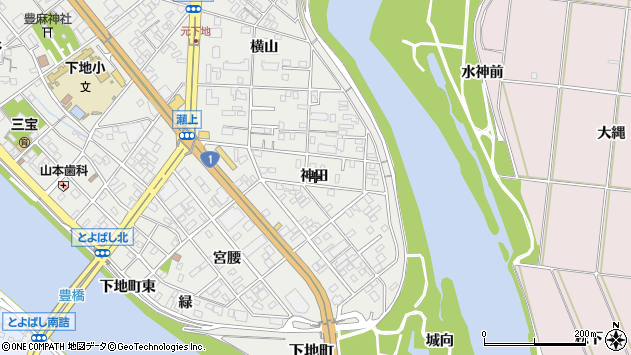 〒440-0084 愛知県豊橋市下地町瀬上の地図