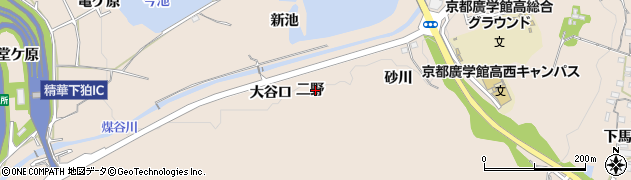 京都府精華町（相楽郡）下狛（二野）周辺の地図