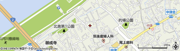 兵庫県加古川市加古川町中津周辺の地図