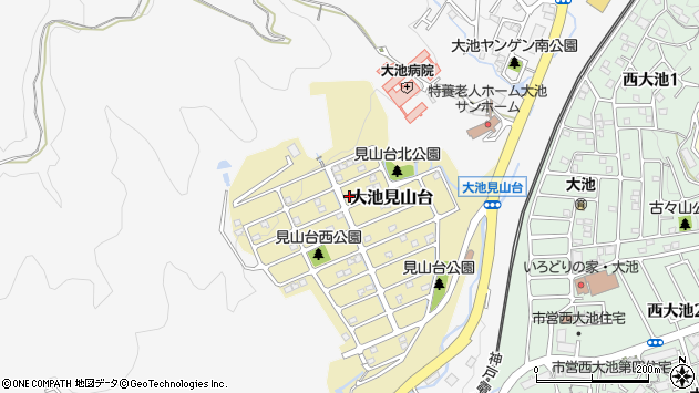 〒651-1206 兵庫県神戸市北区大池見山台の地図