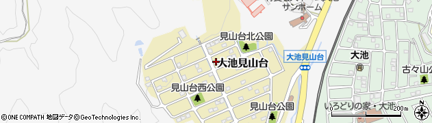兵庫県神戸市北区大池見山台周辺の地図