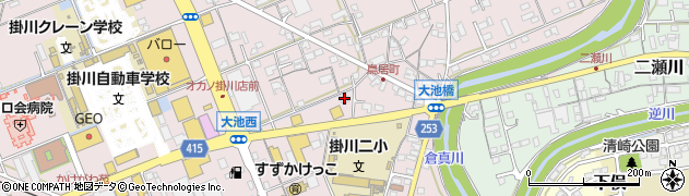 静岡県掛川市大池460周辺の地図